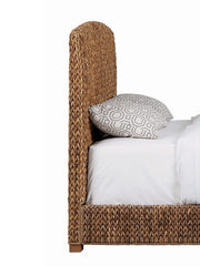 Laughton Woven Banana Leaf Queen Panel Headboard Amber - 300501QB1