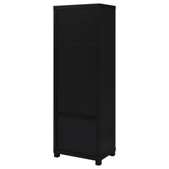 Jupiter 3-shelf Engineered Wood Media Tower Black - 707756