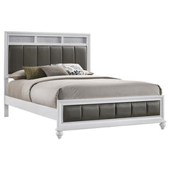 Barzini Wood California King Panel Bed White - 205891KW