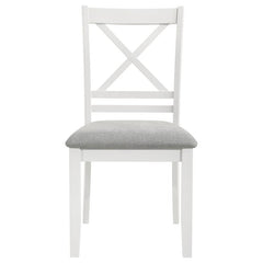 Hollis Cross Back Wood Dining Side Chair White (Set of 2) - 122242