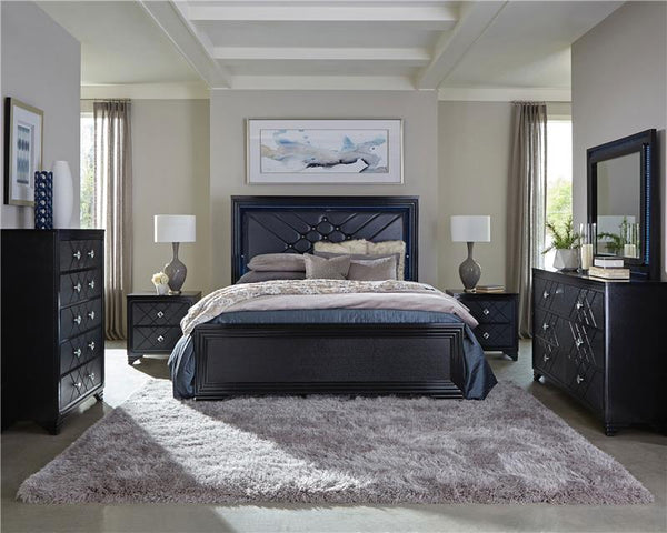 Penelope 6-drawer Dresser with Mirror Midnight Star - 223573M