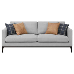 Apperso 3-piece Upholstered Track Arm Sofa Set Light Grey - 508681-S3