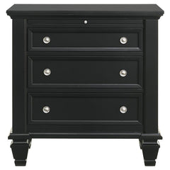 Sandy Beach 5-piece California King Bedroom Set Black - 201329KW-S5