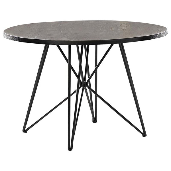Rennes Round Table Black and Gunmetal - 106340
