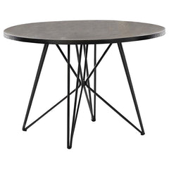 Rennes Round Table Black and Gunmetal - 106340