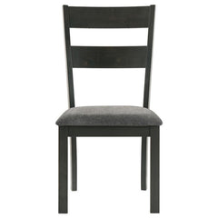 Jakob 5-piece Rectangular Dining Set Grey and Black - 115131-S5