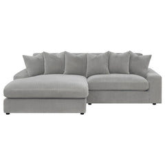 Blaine Upholstered Reversible Chaise Sectional Sofa Fog - 509900