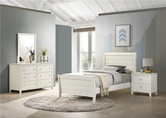Selena 4-piece Twin Bedroom Set Cream White - 400231T-S4