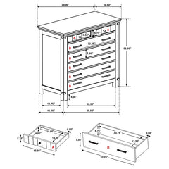 Brenner 7-drawer Chest Rustic Honey - 205265