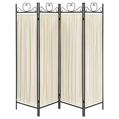 Dove 4-Panel Room Divider Folding Shoji Screen Beige - 2710