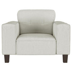 Deerhurst Upholstered Track Arm Tufted Accent Chair Greige - 509649