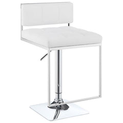 Alameda Adjustable Bar Stool White and Chrome - 100193