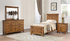 Brenner 4-piece Twin Bedroom Set Rustic Honey - 205261T-S4