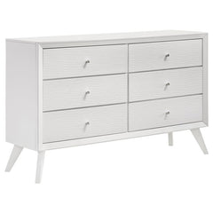 Janelle 6-drawer Dresser White - 223653