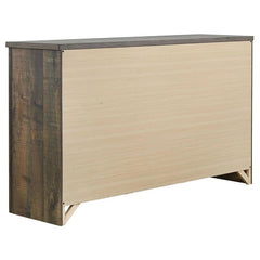 Frederick 6-drawer Dresser Weathered Oak - 222963