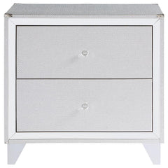 Larue 2-drawer Nightstand Silver - 224492