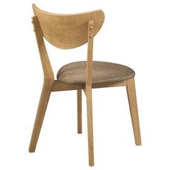 Elowen Dining Side Chair Light Walnut and Brown (Set of 2) - 108442