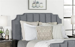 Fiona Upholstered Full Panel Bed Light Grey - 306029F