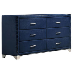 Melody 4-piece Eastern King Bedroom Set Pacific Blue - 223371KE-S4