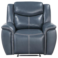 Sloane Upholstered Padded Arm Recliner Chair Blue - 610273