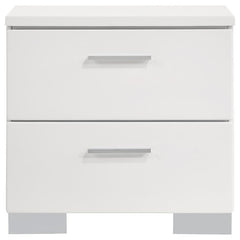 Felicity 5-piece California King Bedroom Set White Gloss - 203500KW-S5