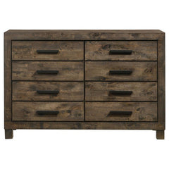 Woodmont 8-drawer Dresser Rustic Golden Brown - 222633