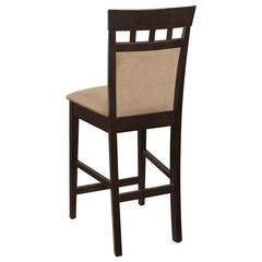 Gabriel Upholstered Counter Height Stools Cappuccino and Beige (Set of 2) - 100219