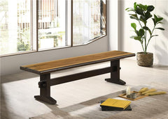 Bexley Trestle Bench Natural Honey and Espresso - 110333