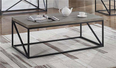 Birdie Rectangular Engineered Wood Coffee Table Sonoma Grey - 705618