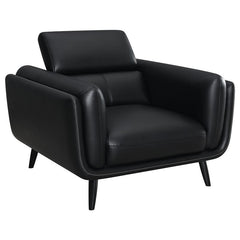 Shania Upholstered Low Back Accent Chair Black - 509923