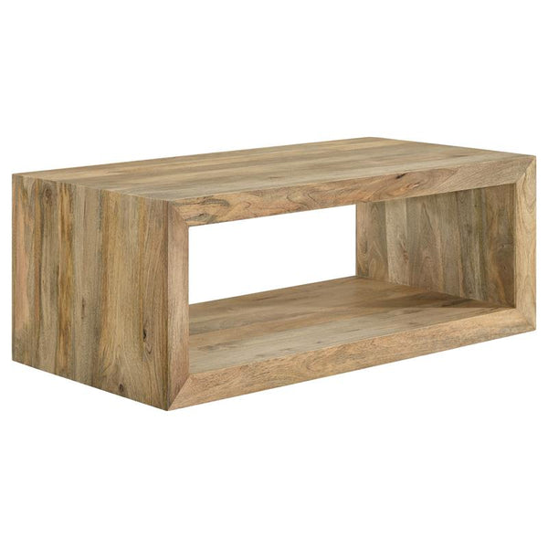 Benton Rectangular Solid Wood Coffee Table Natural - 704838
