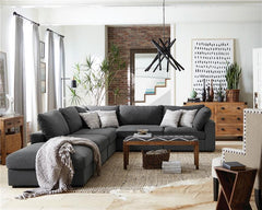 Serene Upholstered Corner Charcoal - 551325