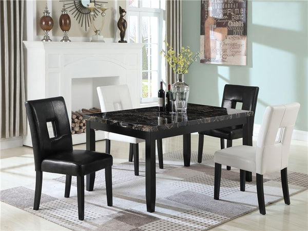 Shannon Open Back Upholstered Dining Chairs Black (Set of 2) - 103612BLK