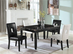Shannon Open Back Upholstered Dining Chairs Black (Set of 2) - 103612BLK