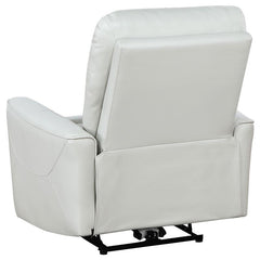 Greenfield Upholstered Power Recliner Chair Ivory - 610263P