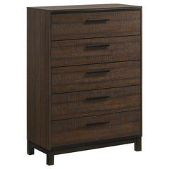 Edmonton 5-drawer Chest Rustic Tobacco - 204355