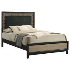 Valencia Wood Queen Panel Bed Black - 223041Q