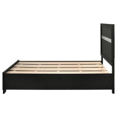 Miranda Wood Full Storage Panel Bed Black - 206361F