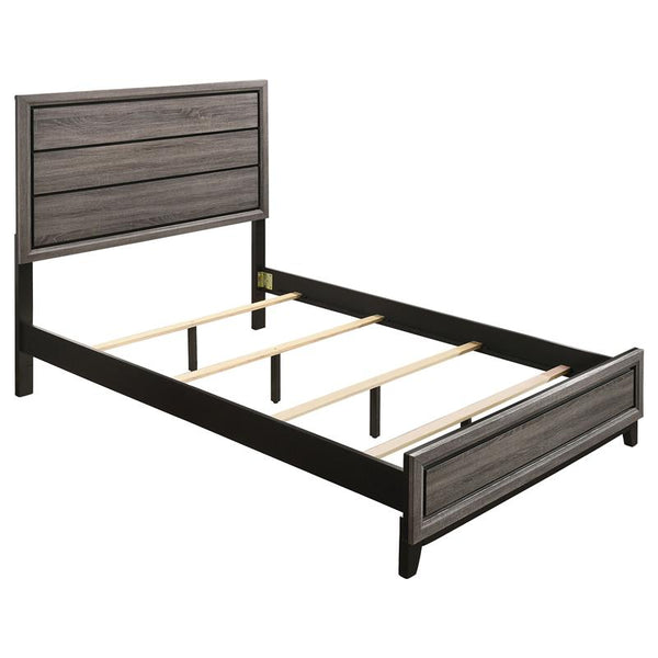 Watson Wood Full Panel Bed Grey Oak - 212421F
