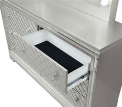 Eleanor 6-drawer Dresser with Mirror Metallic Mercury - 223463M