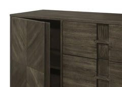 Kelly 3-drawer Storage Dining Sideboard Server Dark Grey - 107965