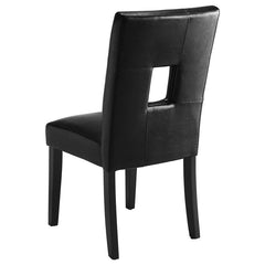 Shannon Open Back Upholstered Dining Chairs Black (Set of 2) - 103612BLK
