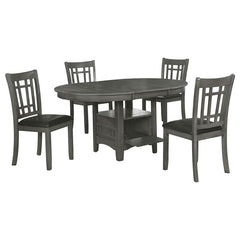 Lavon 5-piece Dining Set Medium Grey - 108211-S5