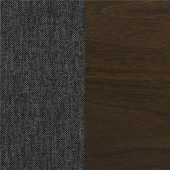 Wes Upholstered Side Chair (Set of 2) Grey and Dark Walnut - 115272