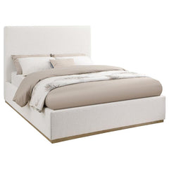 Knox Upholstered Queen Panel Bed Cream - 302053Q