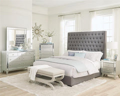 Camille 5-piece Queen Bedroom Set Metallic Mercury - 300621Q-S5