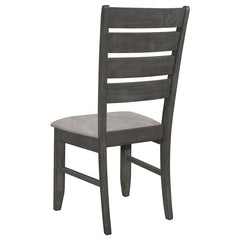 Dalila 6-piece Rectangular Dining Set Grey and Dark Grey - 102721GRY-S6