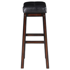 Donald Upholstered Bar Stools Black and Cappuccino (Set of 2) - 120520