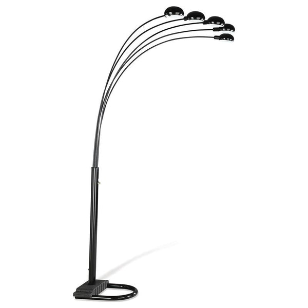 Kayd 5-light Floor Lamp Satin Black - 1297A