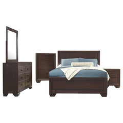 Kauffman 5-piece California King Bedroom Set Dark Cocoa - 204391KW-S5